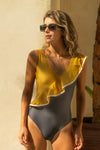 Bañador Amarillo y Gris Volante, Florida