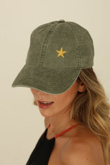GORRA VERDE ESTRELLA DORADA, GOGANA