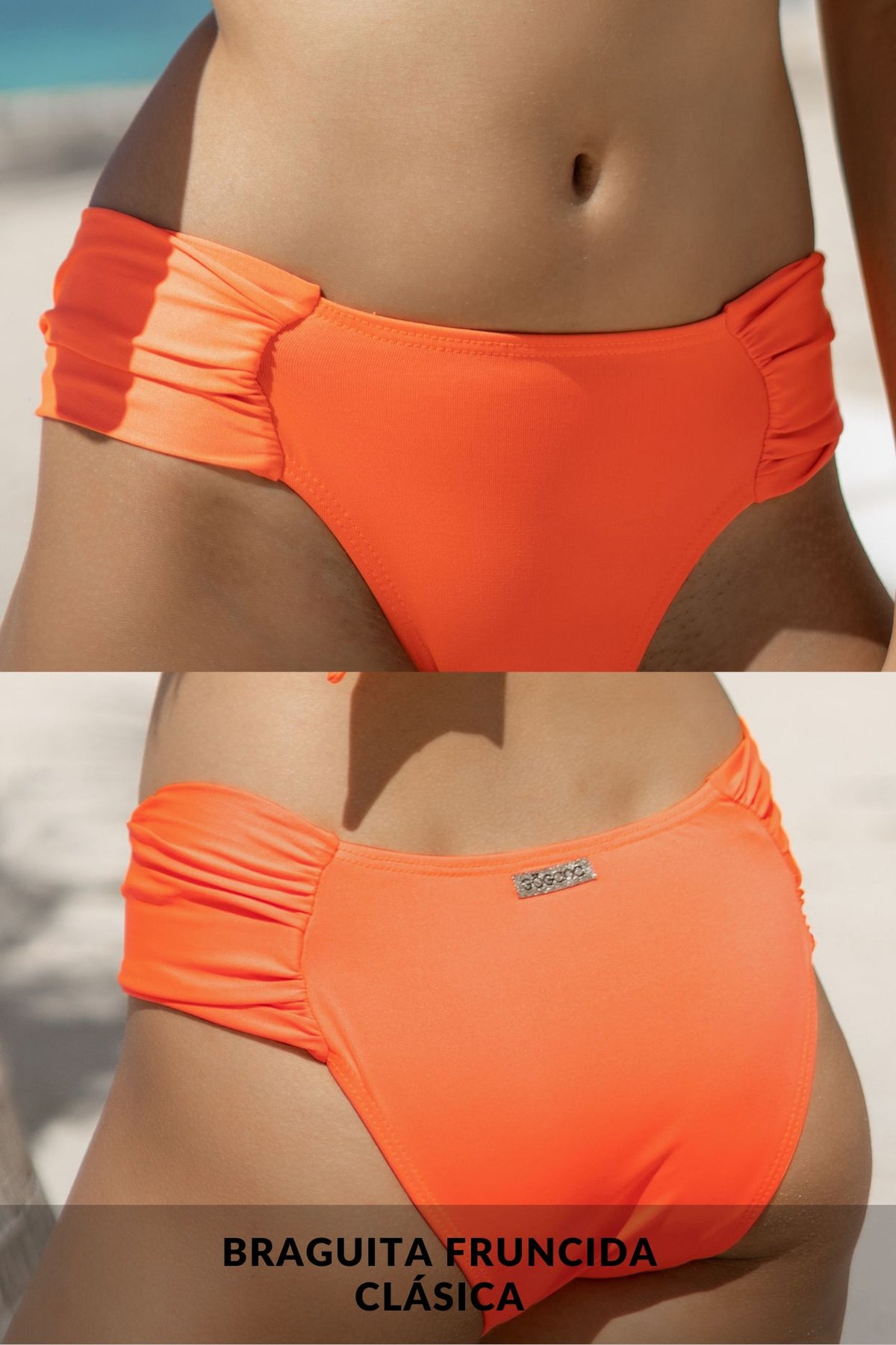 Bikini Cruzado Flúor Naranja, Habana