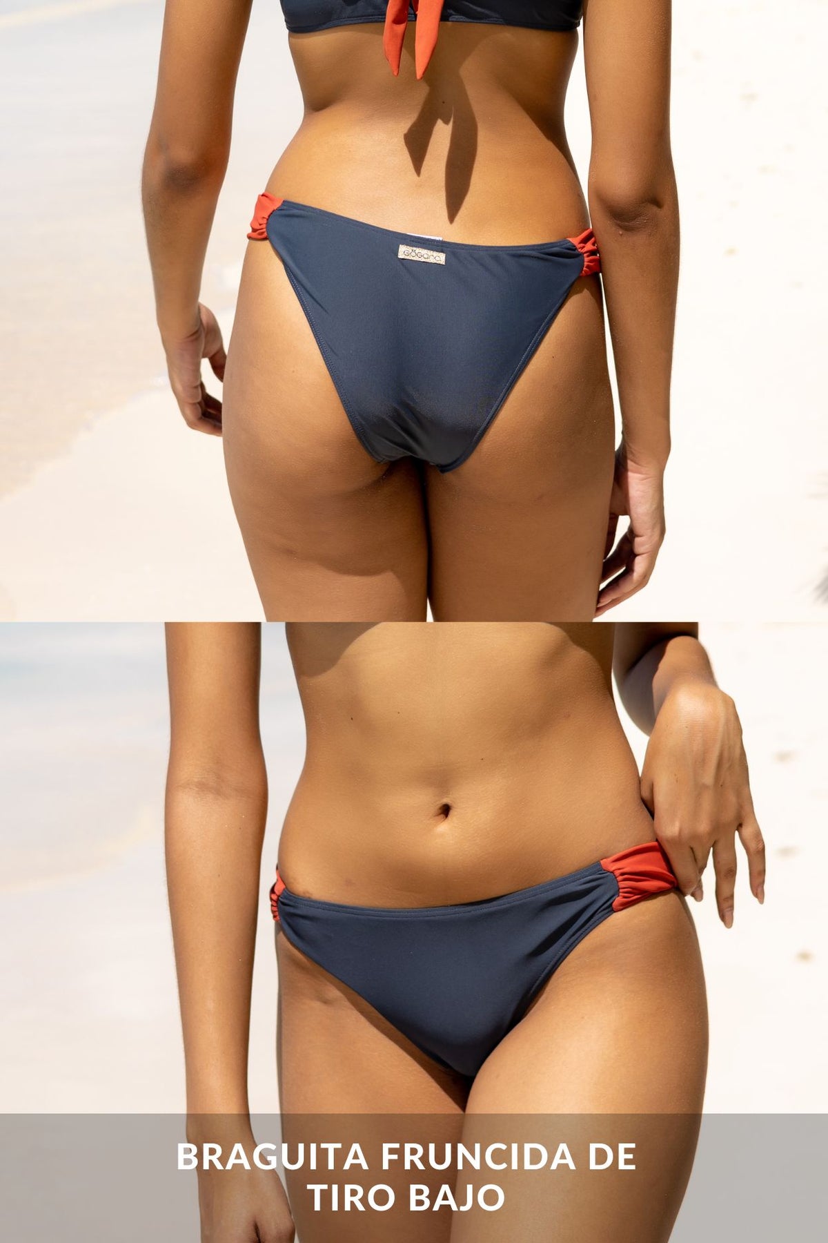 Bikini Gris, Blanco y Caldera Bandeau, Kenia
