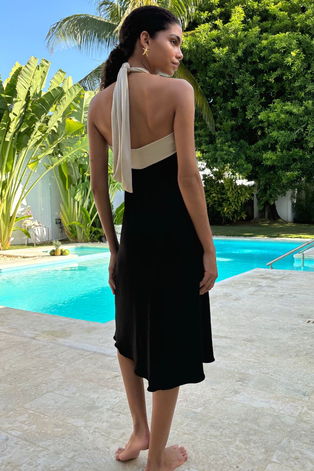 Vestido Falda Teja y Burdeos Multiposición Mykonos, Gogana
