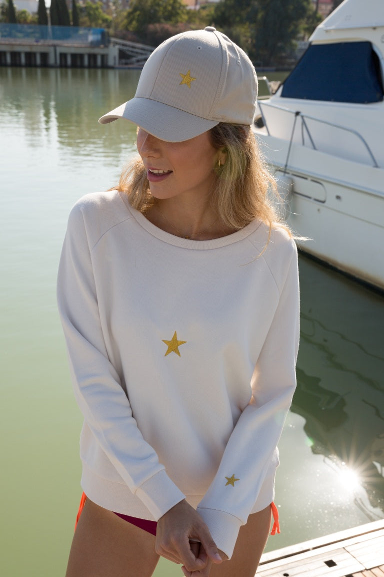 SUDADERA NATURAL ESTRELLA DORADA