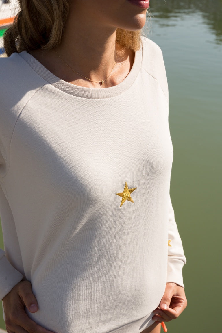 SUDADERA NATURAL ESTRELLA DORADA