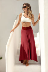 Vestido Falda Teja y Burdeos Multiposición Mykonos, Gogana
