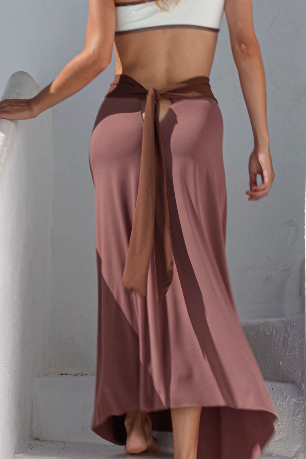 Vestido Falda Marrón Multiposición Mykonos, Gogana